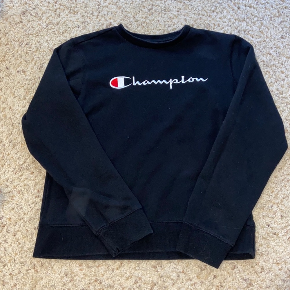 black champion crew neck